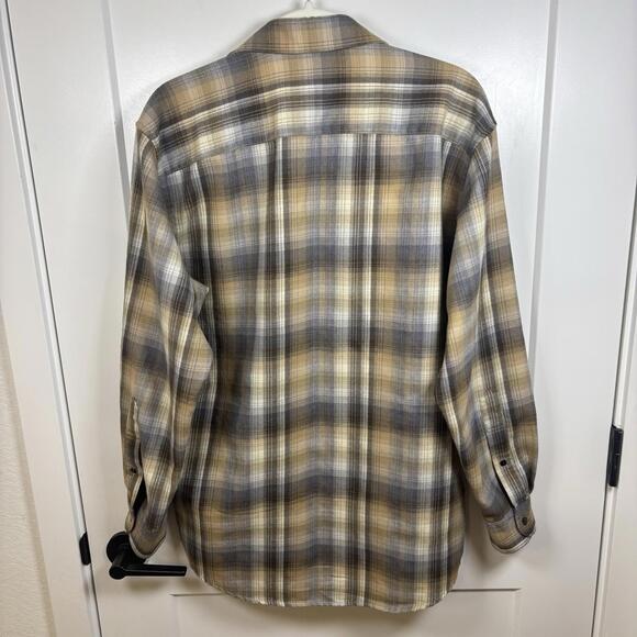 Pendleton Shirt Mens M Zephyr 100% Virgin Wool Button Down Long Sleeve Plaid - Picture 4 of 7